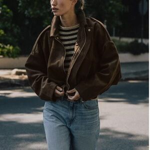 Viral Zara Suede Bomber